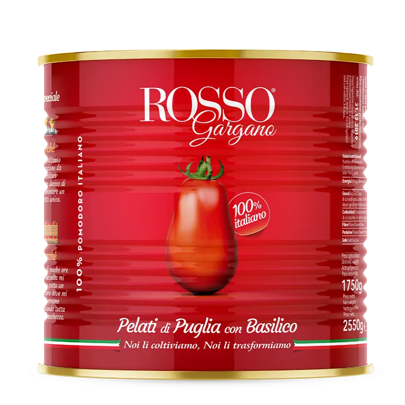 Pelati con basilico - Rosso Gargano