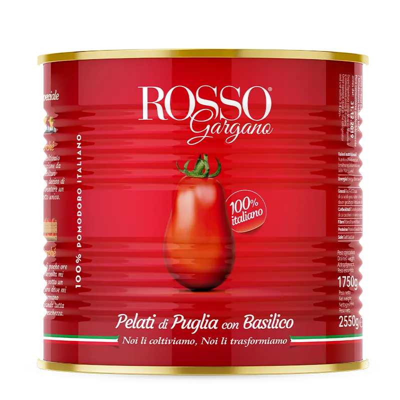 Pomodori Pelati con Basilico ITALIA - Alfano Fratelli